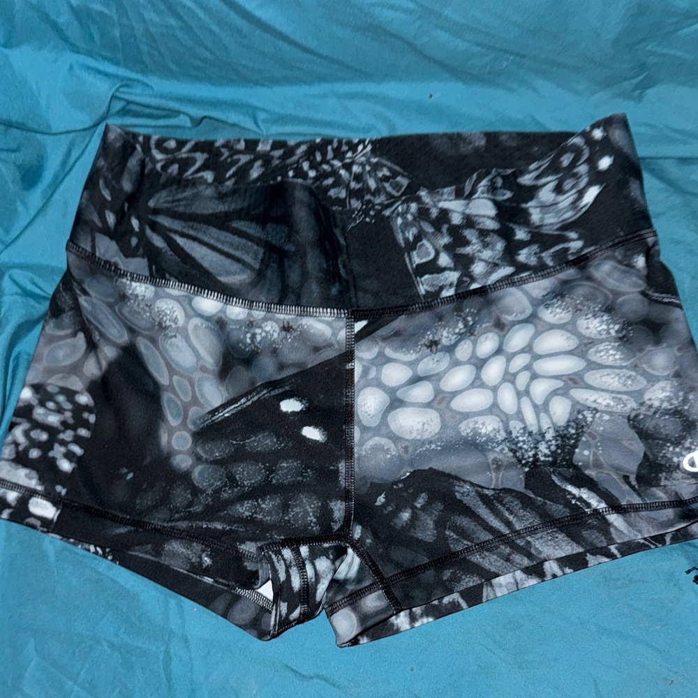 Champion Women's Black and Gray Athletic Shorts
